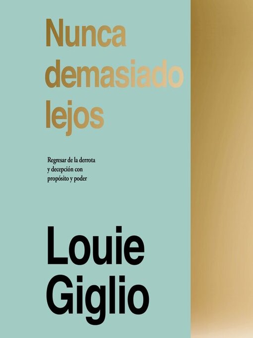 Cover image for Nunca demasiado lejos